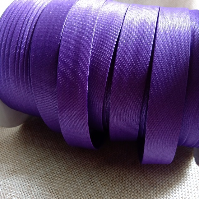 Коса бейка атлас, 15 мм, фіолетовий (038)