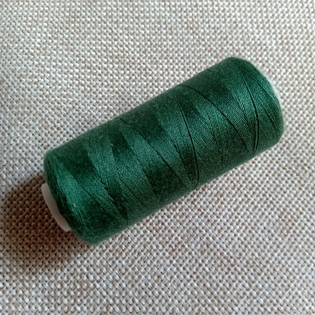 Нитка швейна Ninatex, 40/2 400 ярдів, темно-зелений, 495