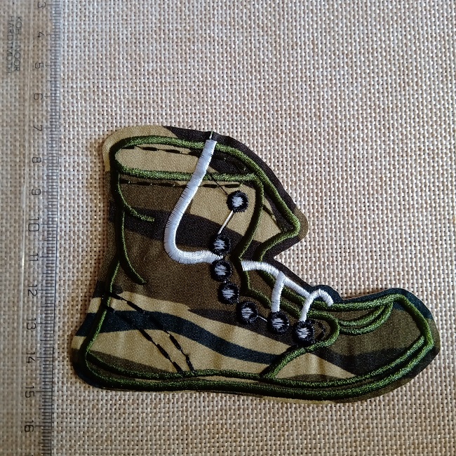 Нашивка Ботинок  110х85 мм.
