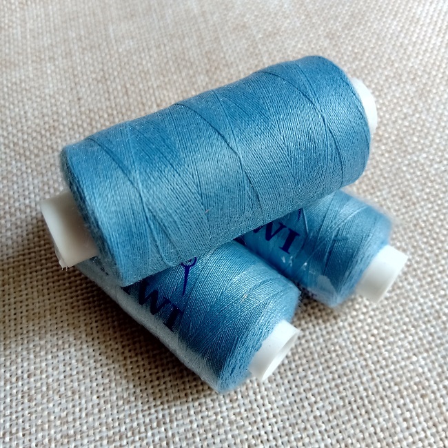 Нитка швейна Kiwi 40/2 400 ярд., бірюзово-блакитний (308)