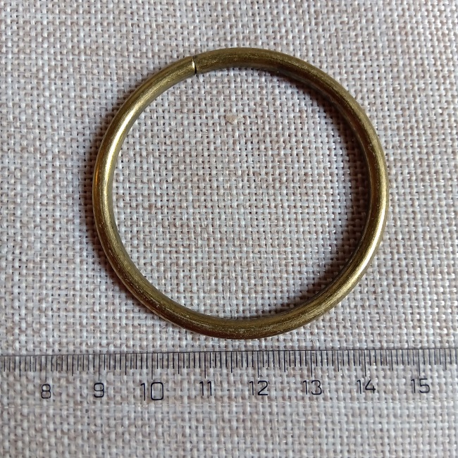 Кільце металеве, 50 мм, (3,8 мм), антик