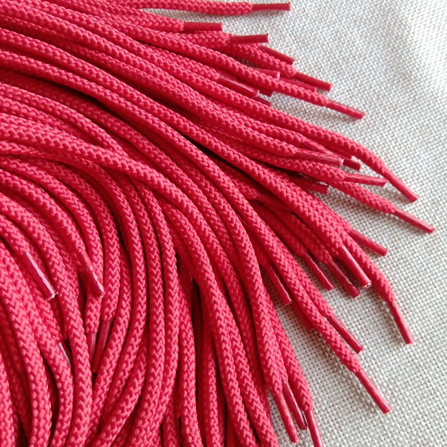 Шнурки круглі, 5 мм., 80 см., червоні.