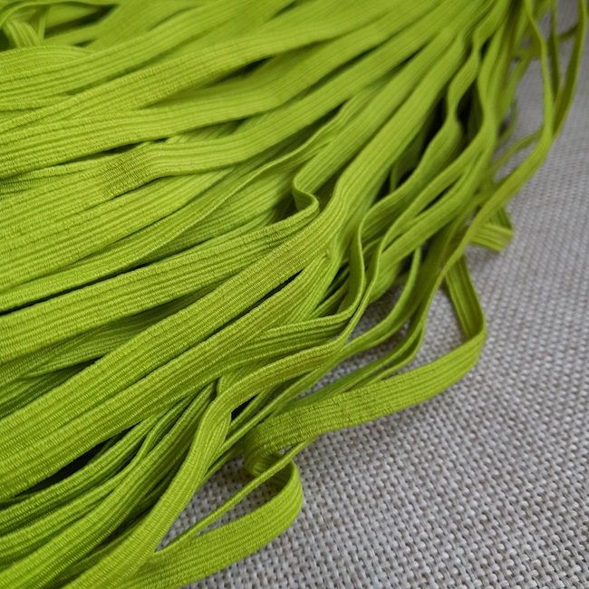 Резинка білизняна плетена, 6 мм., салатова.