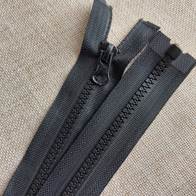 Тракторна блискавка 90 см, тип-5, розємна, 1 бігунок, чорна (322)