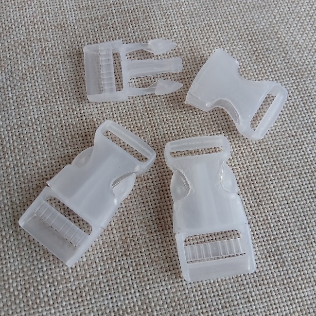 Фастекс 20 мм., білий, прозорий.