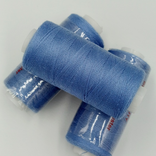 Нитка швейна Ninatex, 40/2 400 ярдів, блакитний, 264