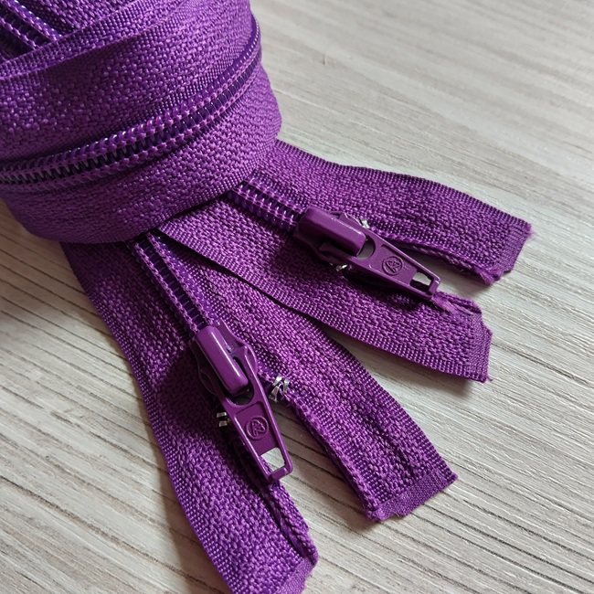 Блискавка спіральна, тип-5, 40 см, фіолетовий