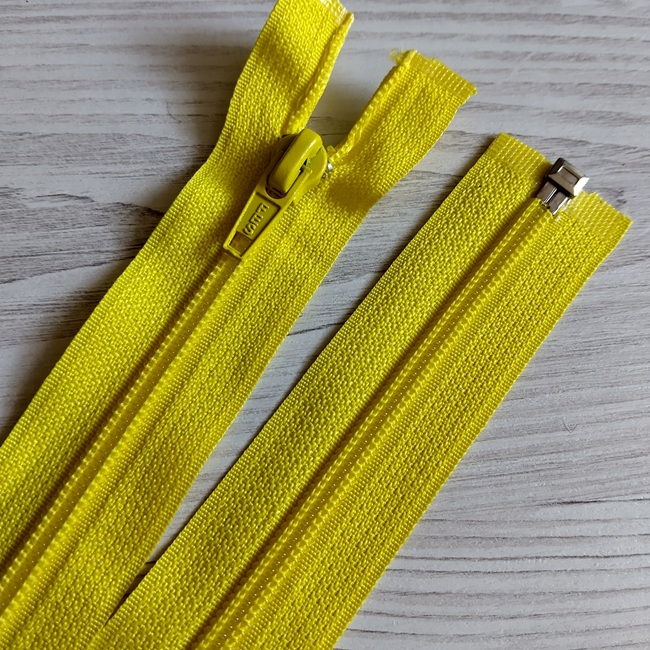 Блискавка спіральна, тип-5, 45 см, жовтий (110)