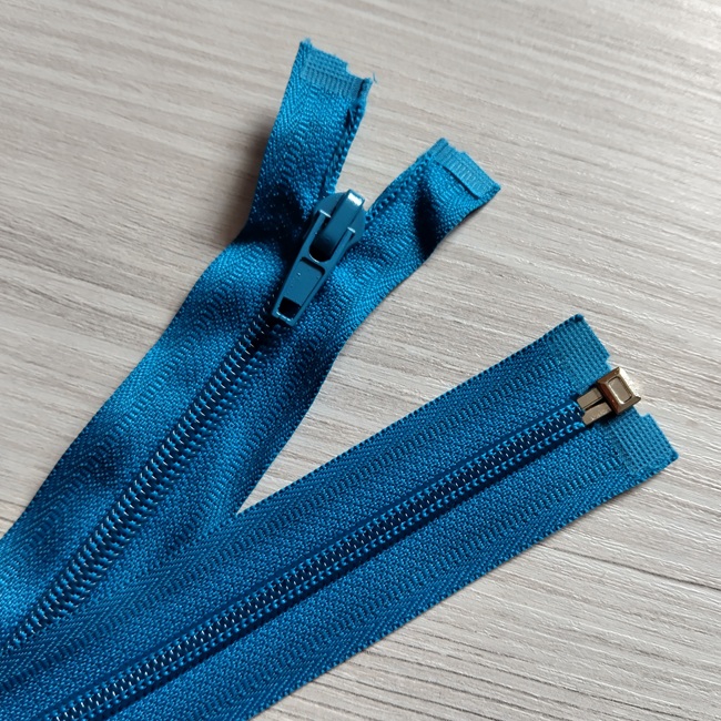 Блискавка спіральна, тип-5, 45 см, яскраво-бірюзовий