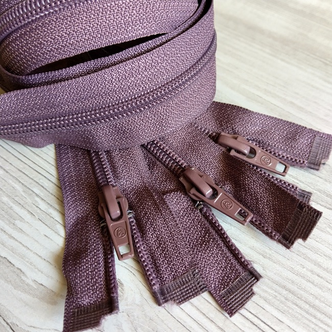 Блискавка спіральна, тип-5, 45 см, бузково-сірий