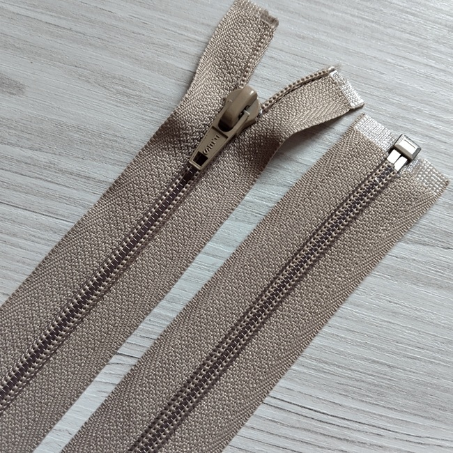 Блискавка спіральна, тип-5, 55 см, бежевий (699)