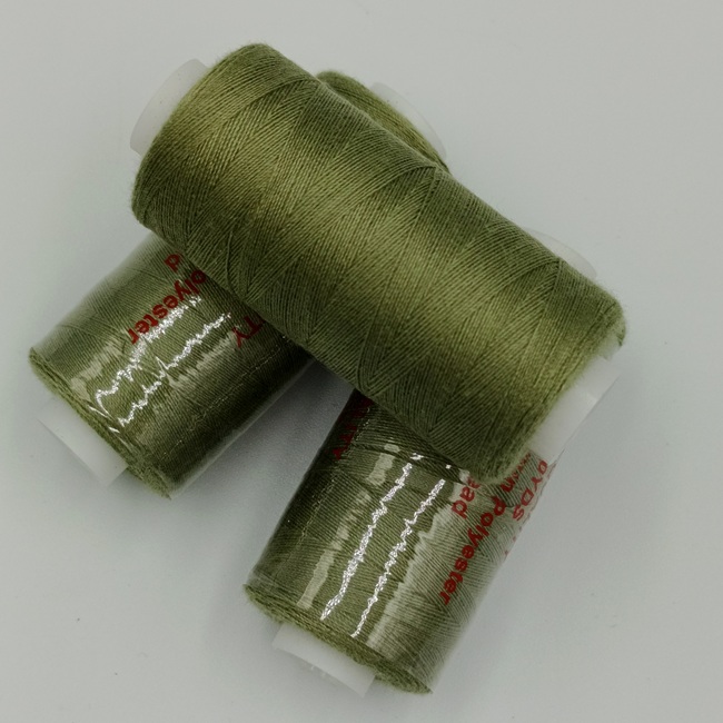 Нитка швейна Ninatex, 40/2 400 ярдів, оливковий 477