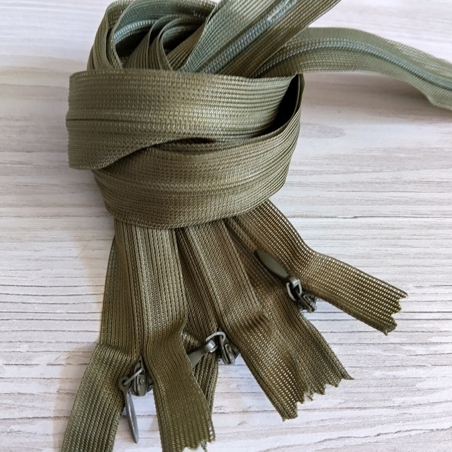 Блискавка потайна, 50 см, тип-3, хакі*