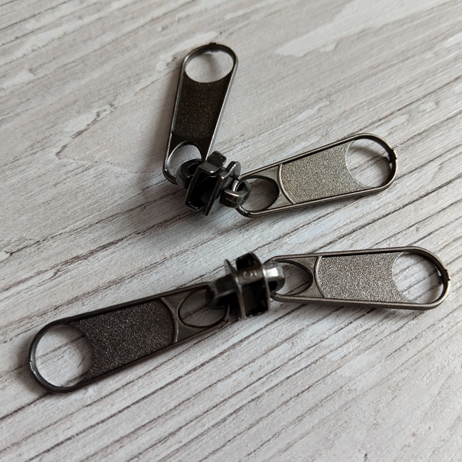 Бігунок спіраль, двосторонній, тип-5, темний нікель