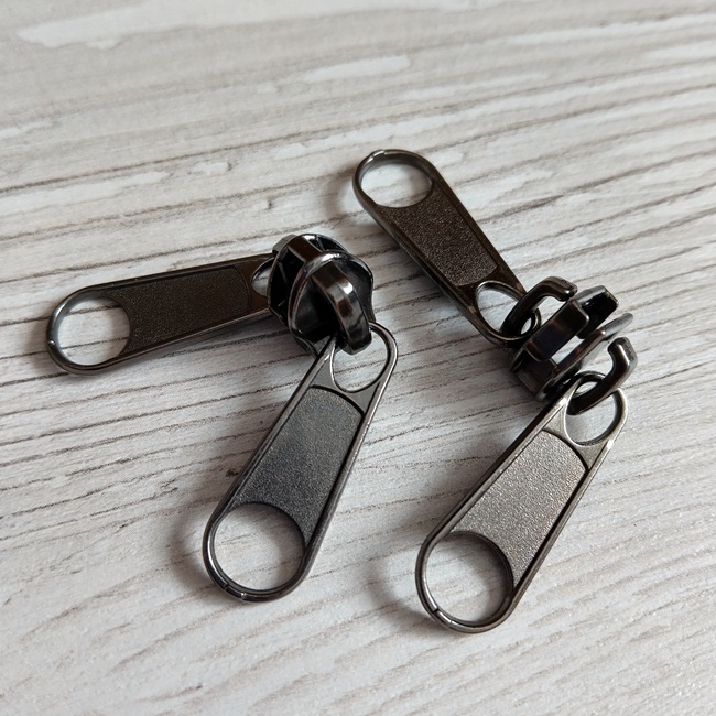 Бігунок спіраль, двосторонній, тип-7, темний нікель