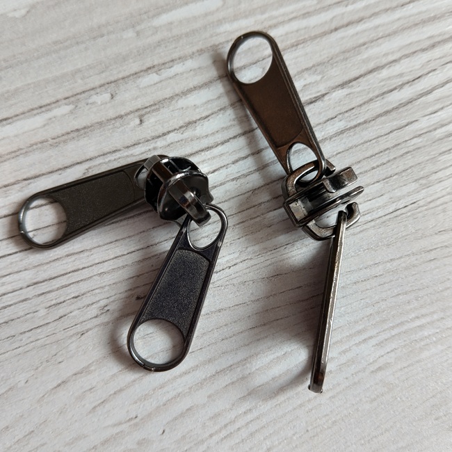 Бігунок спіраль, двосторонній, тип-7, темний нікель