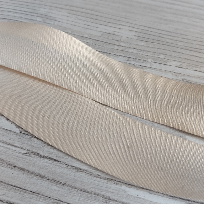 Коса бейка бавовна, 25 мм, персиковий блідий (08)