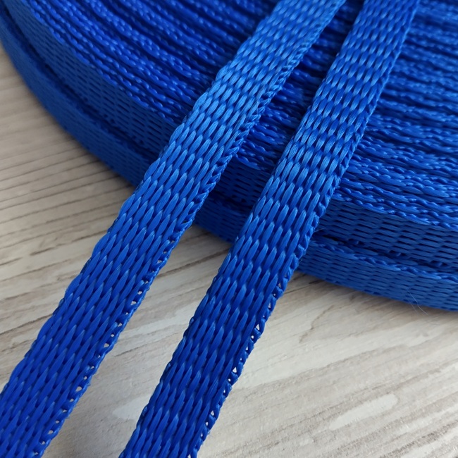 Стрічка ремінна, поліпропілен, 10 мм, синя