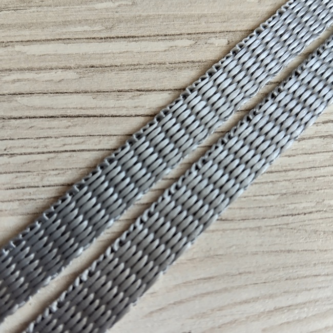 Стрічка ремінна, поліпропілен, 10 мм, світло-сіра