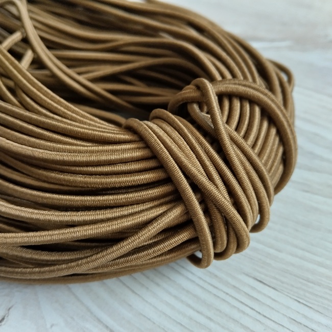 Резинка-канат, 3 мм, койот