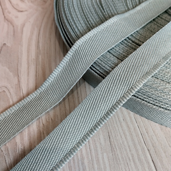 Тасьма брючна,20 мм, сіра