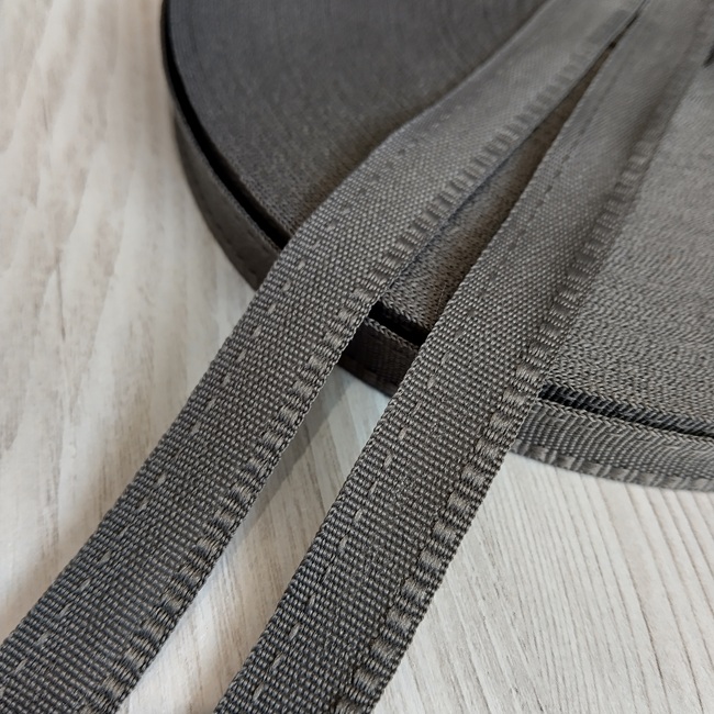 Тасьма брючна, 15 мм, темний хакі