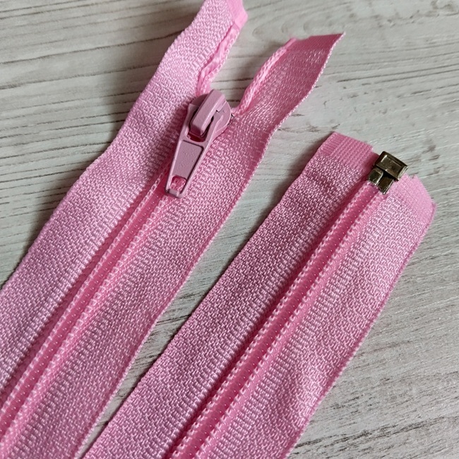 Блискавка спіральна, тип-5, 60 см, світло-рожева (134)