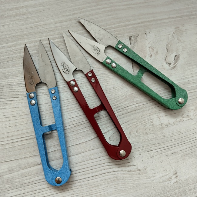 Ножиці для обрізки ниток 11 см, кольорові