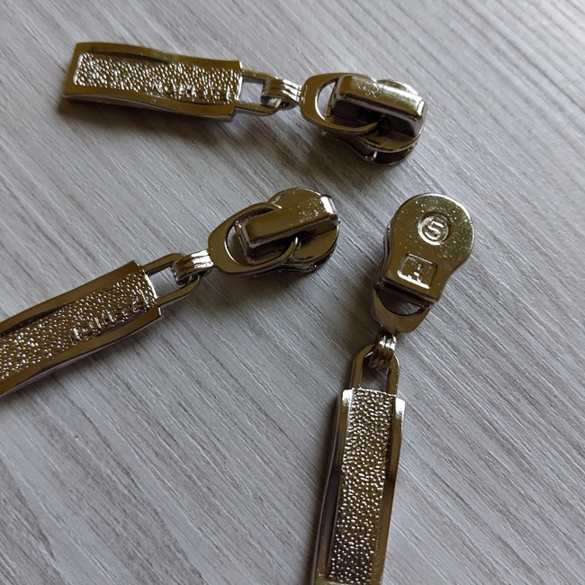 Бігунок спіраль, тип-5, Фешн, з фіксатором,  нікель(2)*