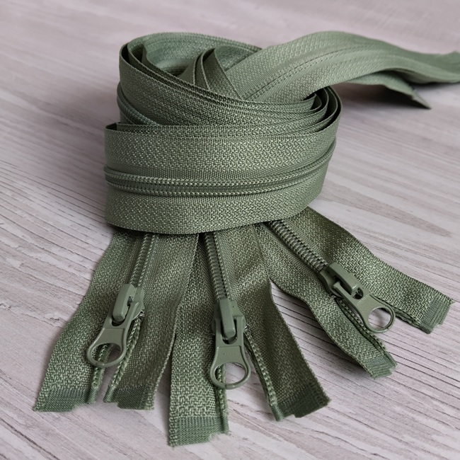 Блискавка спіральна, тип-5, 80 см, оливковий (464)