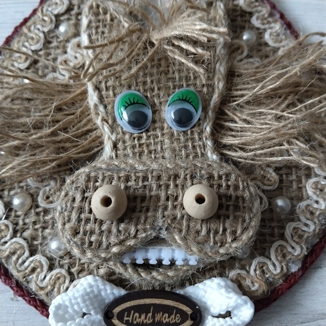 Сувенір Підкова з конем на магніті, 16х13 см (210)