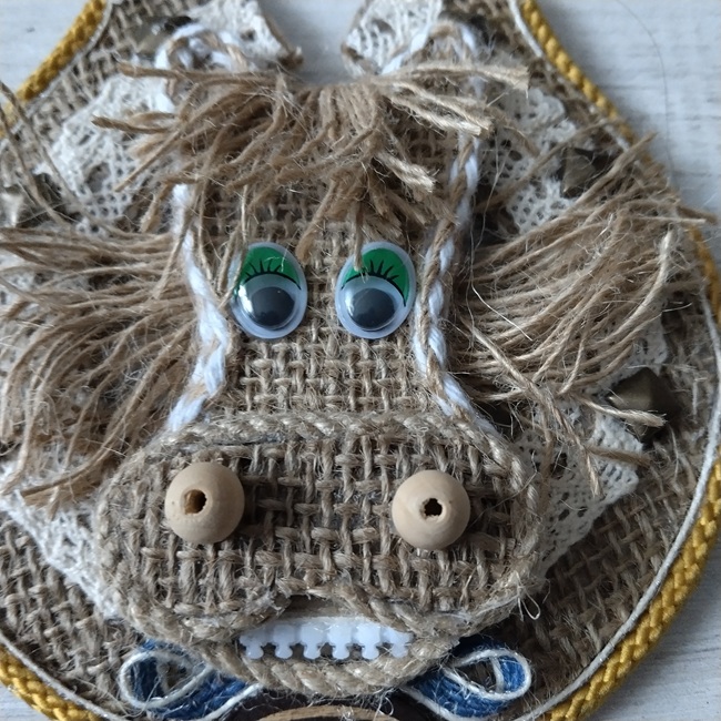 Сувенір Підкова з конем на магніті, 16х12 см (220)