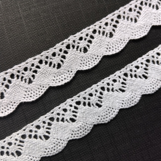 Мереживо бавовна, 20 мм, біле*