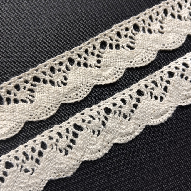 Мереживо бавовна, 20 мм, молочний