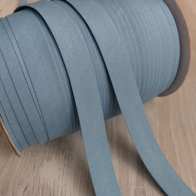 Коса бейка бавовна, 15 мм, світло-блакитний (82)