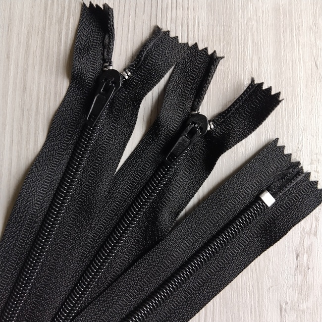 Блискавка брючна, 18 см, тип-4, чорний (322)*