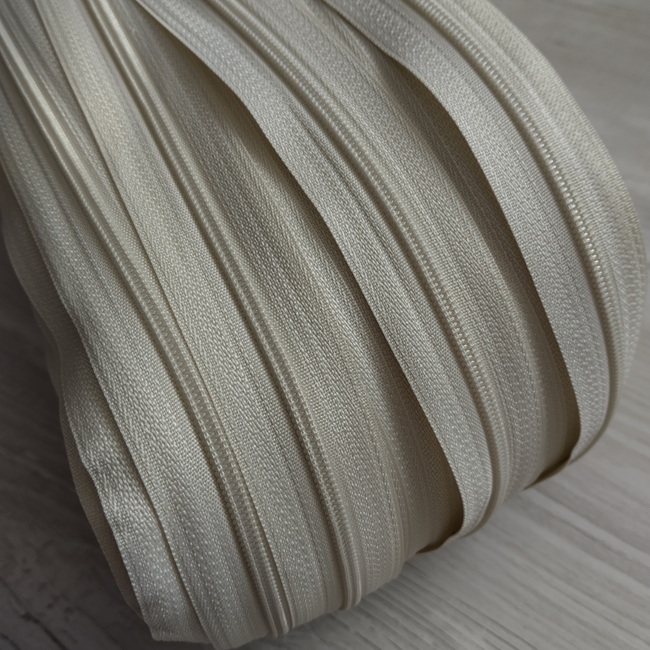 Блискавка спіральна на метраж, тип-3, світло-бежева