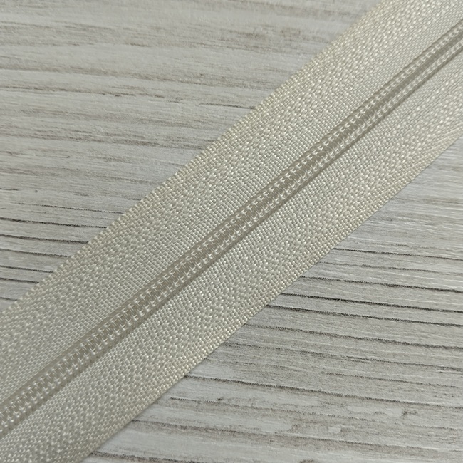 Блискавка спіральна на метраж, тип-3, світло-бежева