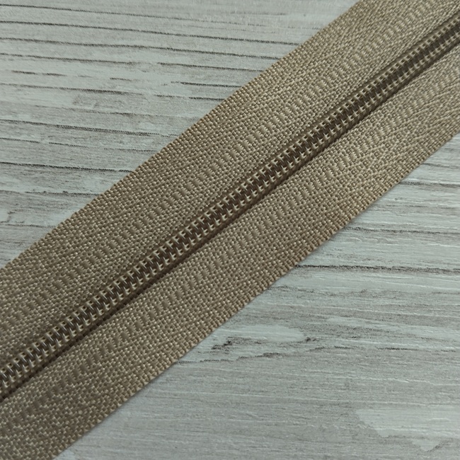 Блискавка спіральна на метраж, тип-3, бежева (707)