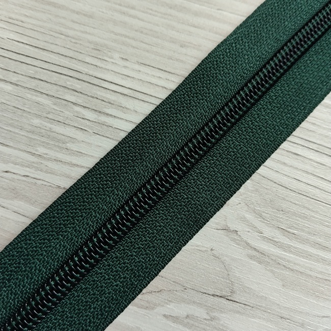 Блискавка спіральна на метраж, тип-5, темно-зелений (пляшковий) (273)