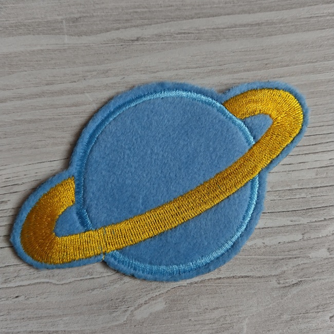 Нашивка клейова Сатурн, 100х60 мм