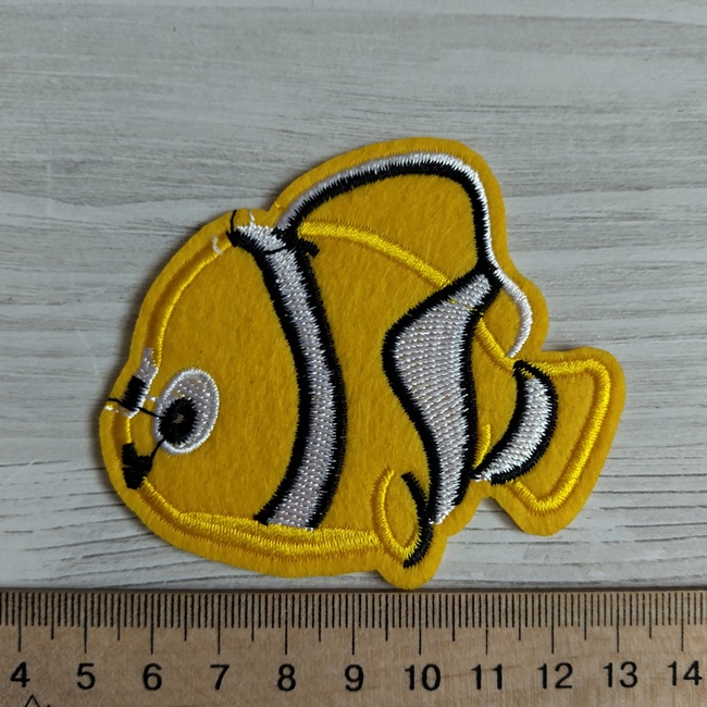 Нашивка клейова Рибка Немо, 80х70 мм