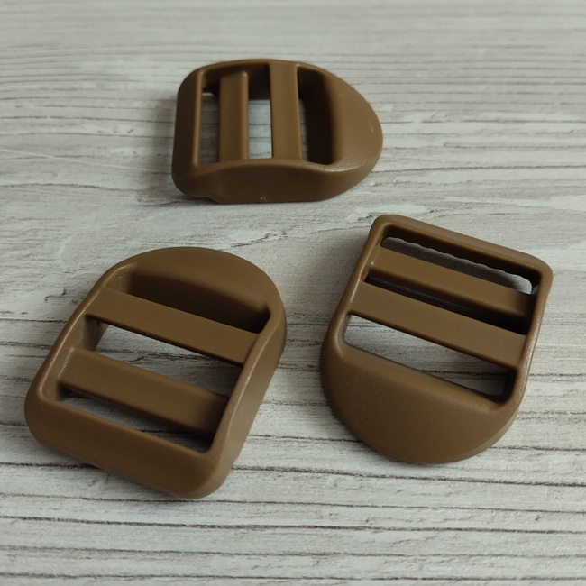 Перетяжка пластикова, трищільна, 25 мм, койот