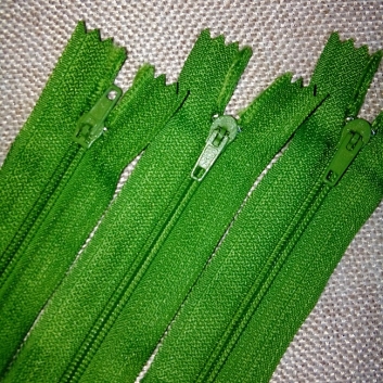Блискавка спіднична 18 см., тип-3, зелений (травяний) (239)