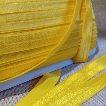 Бейка стрейчева 15 мм., жовта (жовток). 004-1