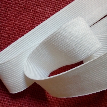 Резинка білизняна вязана, 30 мм., біла.