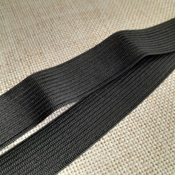 Резинка білизняна вязана, 20 мм, чорна (полегшена).