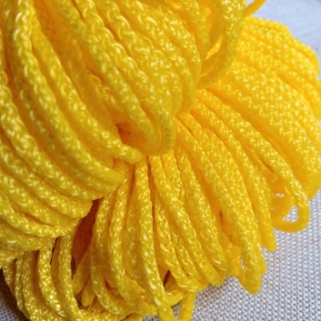 Шнур круглий, 3 мм., жовтий, без наповнювача.