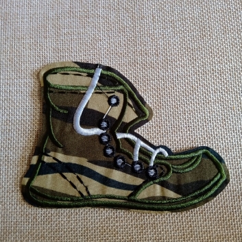 Нашивка Ботинок  110х85 мм.