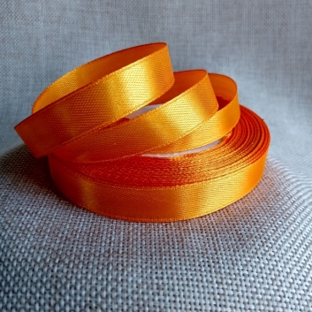 Атласная лента 12 мм., оранжевый (1).